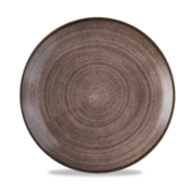 Churchill Stonecast Raw Brown Evolve Coupe Plate  26cm