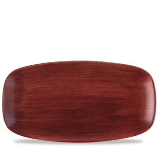 Churchill Servies Horeca Kwaliteit Patina Red Rust Chefs Oblong Bord  35.5x18.9cm