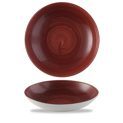 Churchill Patina Red Rust Evolve Coupe Bowl  24.8cm
