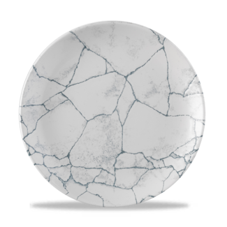 Churchill Servies Horeca Kwaliteit Studio Prints Kintsugi Pearl Grey Evolve Coupe Bord 26cm