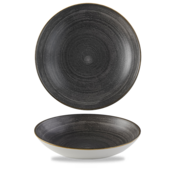 Churchill Stonecast Raw Black Evolve Coupe Bowl  24.8cm/113.6cl