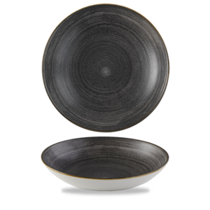 Churchill Servies Horeca Kwaliteit Stonecast Raw Black Evolve Coupe Bowl  24.8cm/113.6cl