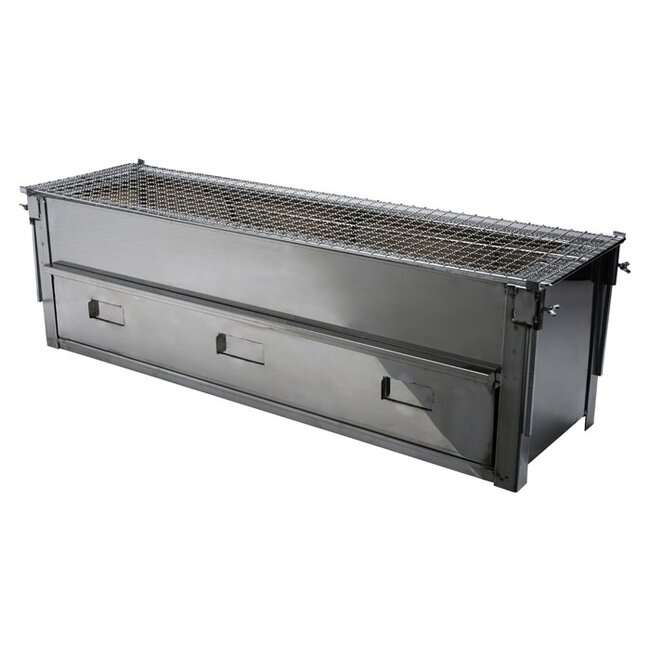 Non Food Company Konro Stainless Steel Yakitori Grill w/Net & Iron Bar
