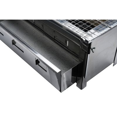 Non Food Company Konro Stainless Steel Yakitori Grill 64x24.5x25.5cm