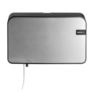 Quartz Silver | Duo Toiletrolhouder, Toiletpapier, max ø15cm