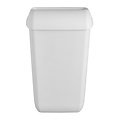 Non Food Company Hygiëne Products Quartz White | Afvalbak Mat Wit met Open Inworpklep 23 liter