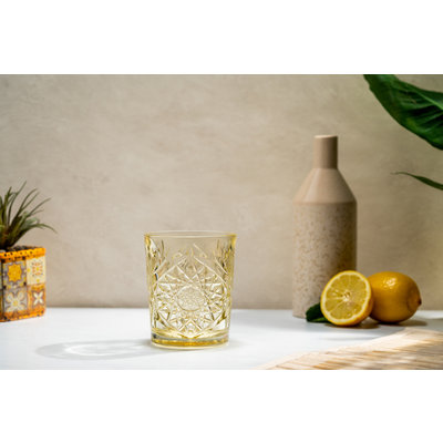 Onis new brand, same glass Onis Libbey | Hobstar Pale Yellow D.O.F. 355 ml 6/box