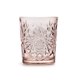 Onis new brand, same glass Onis Libbey | Hobstar Coral Pink D.O.F. 355 ml 6/box