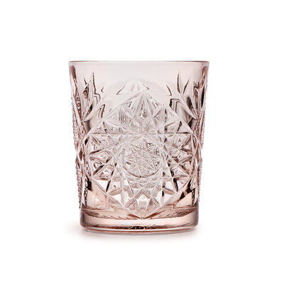 Onis new brand, same glass Onis Libbey | Hobstar Coral Pink D.O.F. 355 ml 6/box