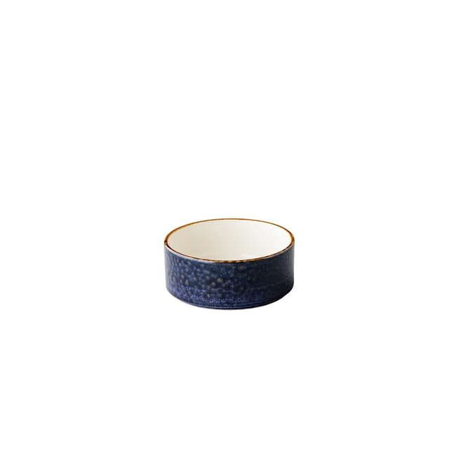 Q Authentic Servies Horeca Kwaliteit Jersey Kom Opst. Rand Stapelbaar Blauw 12,8 cm 6/box