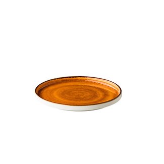 Q Authentic Servies Horeca Kwaliteit Jersey bord opst. rand stapelbaar oranje 25,4 cm Q Authentic Servies Horeca Kwaliteit Jersey bord opst. rand stapelbaar oranje 25,4 cm