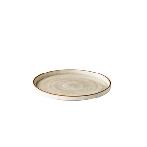 Q Authentic Servies Horeca Kwaliteit Jersey bord opst. rand stapelbaar grijs 25,4 cm