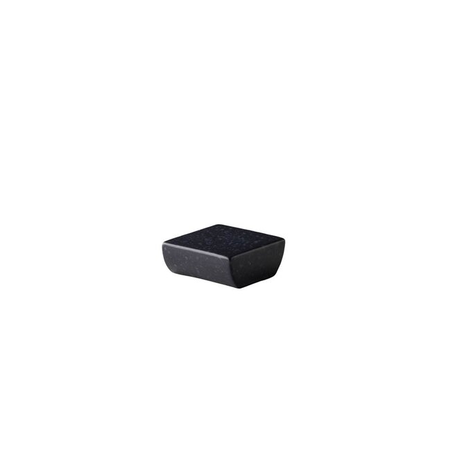 Q Authentic Servies Horeca Kwaliteit Shapes vierkant S zwart 7 x 3 cm