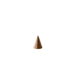 Q Authentic Servies Horeca Kwaliteit Shapes Piramide bruin 4,6  x6,6 cm