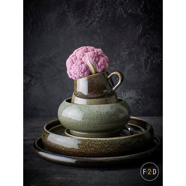 F2D servies Horeca Kwaliteit F2D | Diep bord 23xH5cm forest Curvo