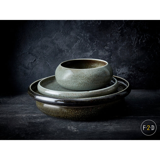 F2D servies Horeca Kwaliteit F2D | Plat bord 12,5cm forest Curvo