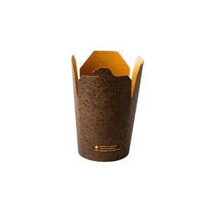 NFC Disposables Kraft noodle box Stoneblack 770 ml 50 st