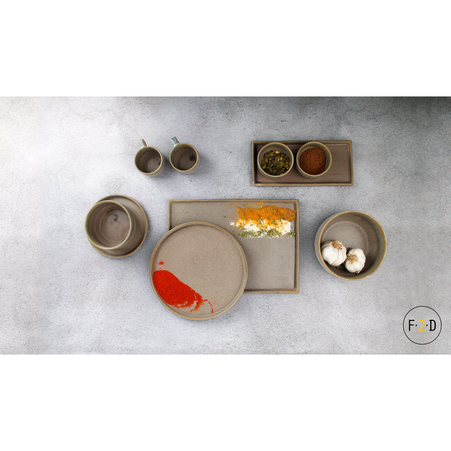 F2D servies Horeca Kwaliteit F2D | Structo Serveerschaal 28,5x20xH1,5cm Brown