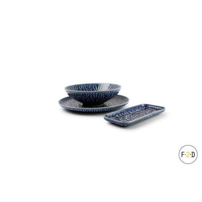 F2D F2D | Oxido Plat bord 21cm cobalt