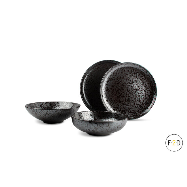 F2D servies Horeca Kwaliteit F2D | Oxido Kom 18xH5,5cm Black