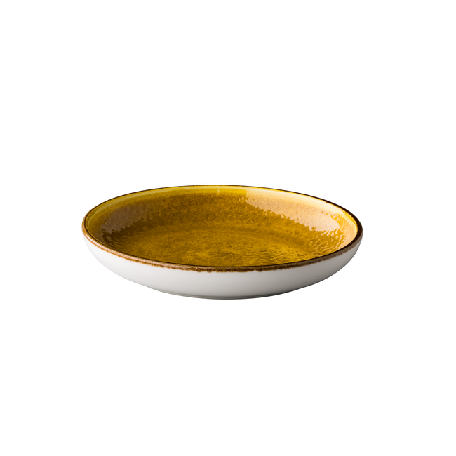 Q Authentic Servies Horeca Kwaliteit Jersey Diep Rond Bord Geel 26,5 cm 6/box