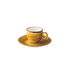 Q Authentic Jersey espresso kop stapelbaar geel 80 ml