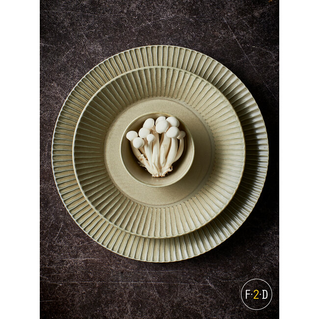 F2D servies Horeca Kwaliteit F2D | Aurora Plat bord 26cm sage green