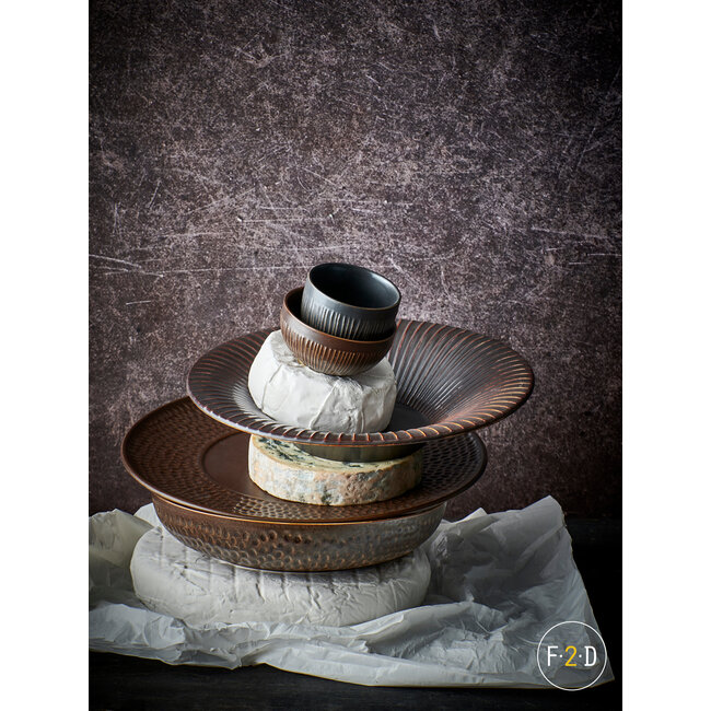 F2D servies Horeca Kwaliteit F2D | Brass Kom 8,5xH4cm Copper Lines