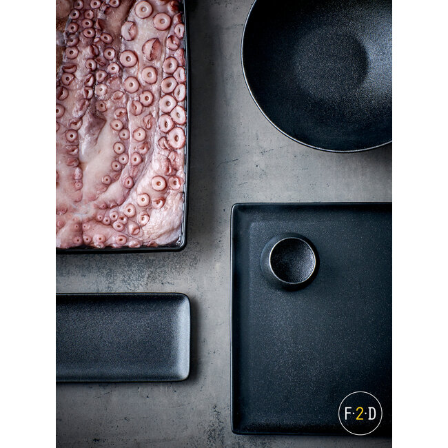 F2D servies Horeca Kwaliteit F2D | Dusk Plat Bord 21cm Black 4/box