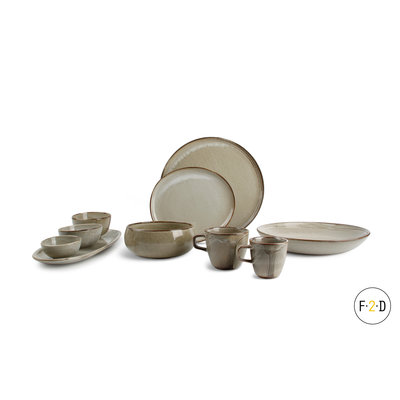 F2D F2D | Ceres Plat Bord 15cm Grijs