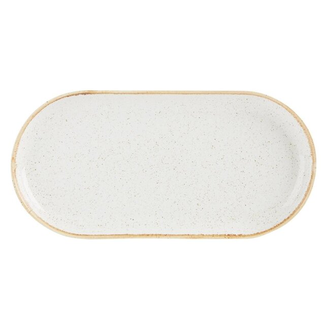 Porcelite Seasons | Oatmeal Smal Ovaal Bord 30cm