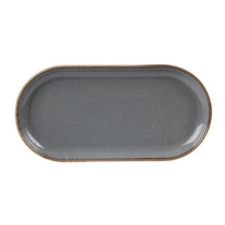 Porcelite Seasons | Storm Smal Ovaal Bord 30cm