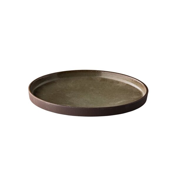 Q Authentic Servies Horeca Kwaliteit Forest Plate 25,5 X 3,6 cm 1/box