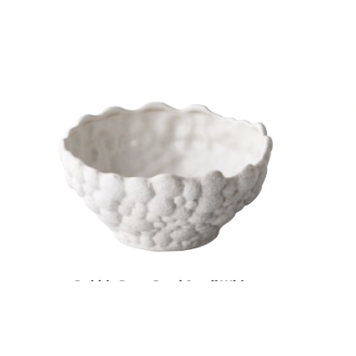 Studio RAW Studio RAW | Bubble Deep Bowl Small White 14,5x7cm 6box