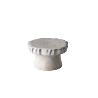 Studio RAW Flat Dish Tall White Snow Smoke 9 x 5 cm