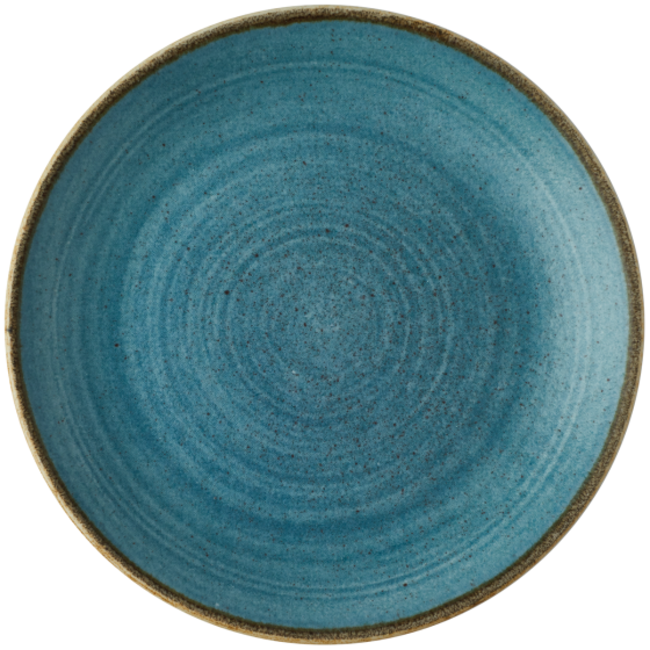 Churchill Servies Horeca Kwaliteit Stonecast Raw Teal Evolve Coupe Plate 16,5 cm 12/box