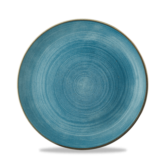 Churchill Servies Horeca Kwaliteit Stonecast Raw Teal Evolve Coupe Plate 21 cm 12/box