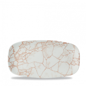 Churchill Servies Horeca Kwaliteit Studio Prints Kintsugi Coral Chef's Oblong Bord 29,8x15,3cm