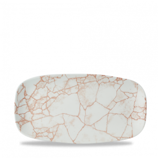 Churchill Servies Horeca Kwaliteit Studio Prints Kintsugi Coral Chef's Oblong Bord 29,8x15,3cm