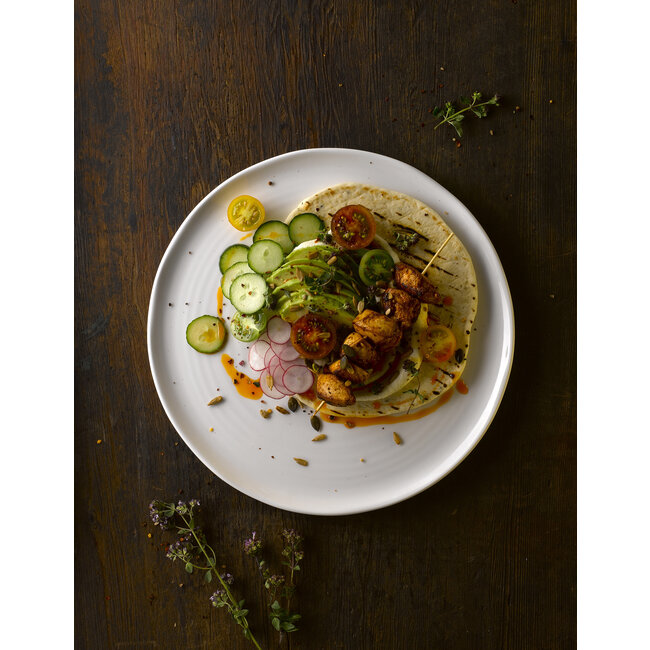 Dudson Servies Horeca Kwaliteit Dudson White Organic Coupe Plate 16,4cm 12/box