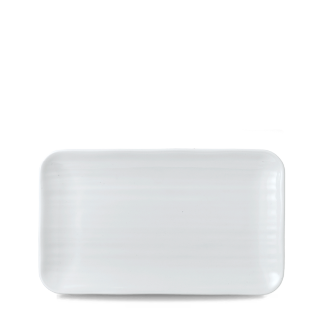 Dudson Servies Horeca Kwaliteit Dudson | White  Organic Rectangular Bord 27cmx16cm