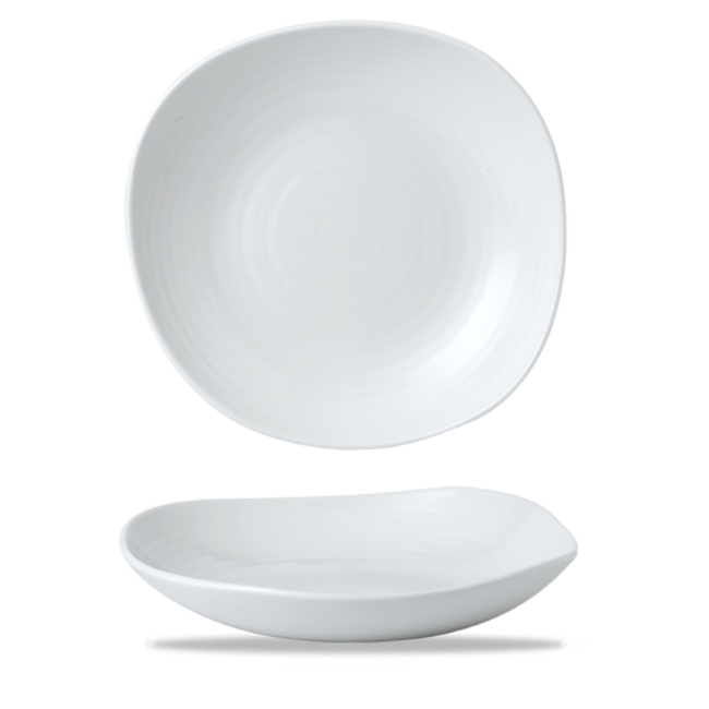 Dudson Servies Horeca Kwaliteit Dudson White Organic Coupe Wobbly Bowl 29,5cm 6/box