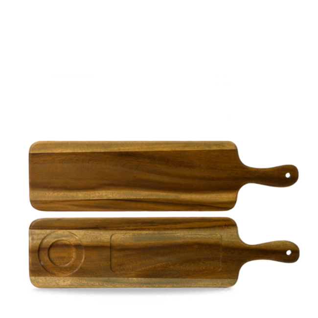 Dudson Servies Horeca Kwaliteit Wood Large Rect Handled Board 54.5 x 14.4 cm 4/box