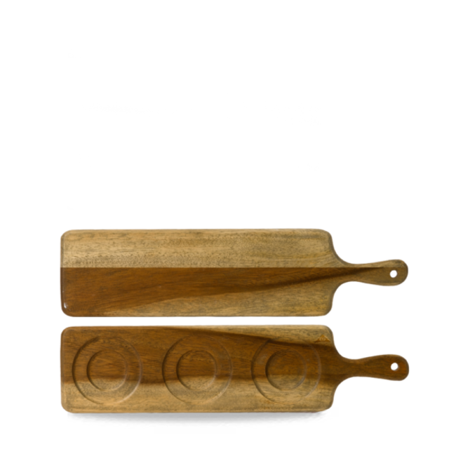 Dudson Servies Horeca Kwaliteit Wood Medium Rect Handled Board 46.9 x 12 cm 4/box