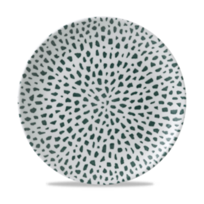 Dudson Servies Horeca Kwaliteit Terrazzo Green Coupe Plate 26cm 12/box