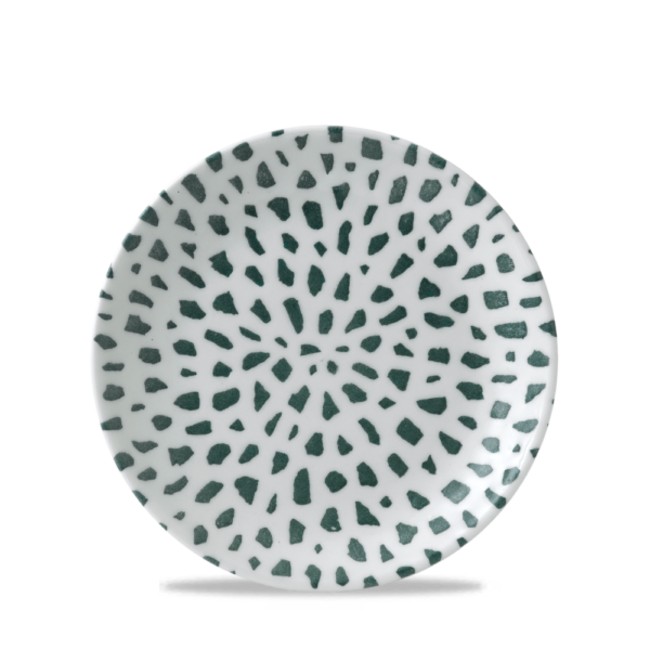 Dudson Servies Horeca Kwaliteit Terrazzo Green Coupe Plate 16,5cm 12/box