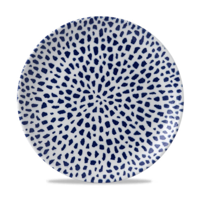 Dudson Servies Horeca Kwaliteit Terrazzo Blue Coupe Plate 26cm 12/box