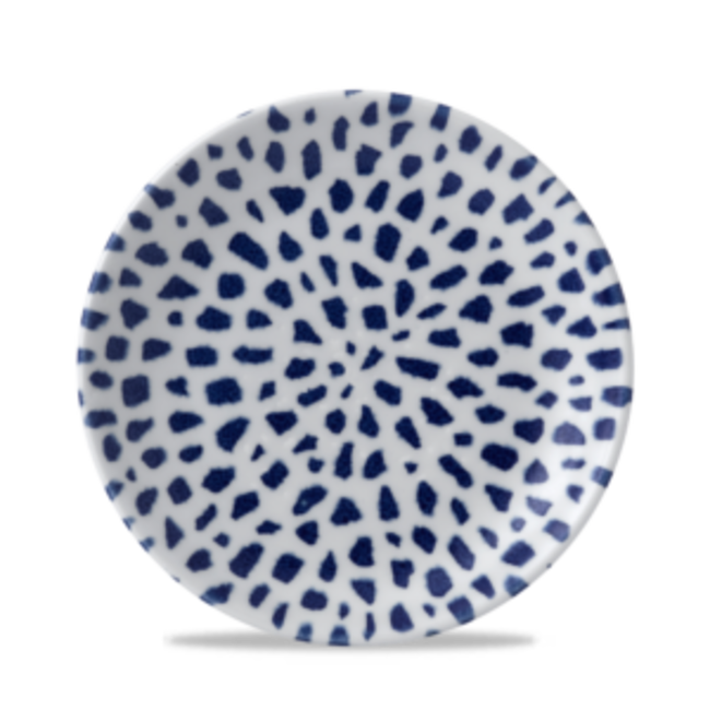 Dudson Servies Horeca Kwaliteit Terrazzo Blue Coupe Plate 21,7cm 12/box