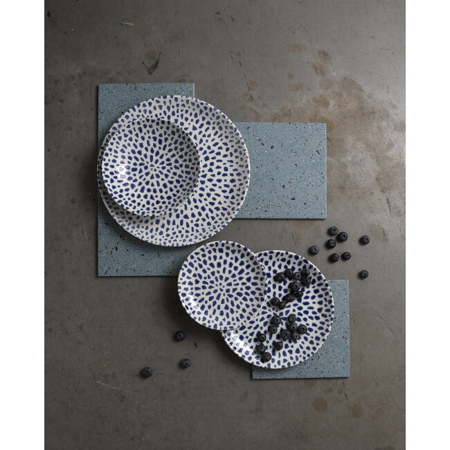 Dudson Servies Horeca Kwaliteit Terrazzo Blue Coupe Plate 21,7cm 12/box