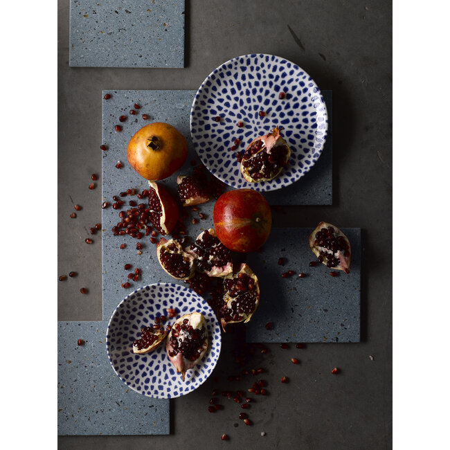 Dudson Servies Horeca Kwaliteit Terrazzo Blue Coupe Plate 16,5cm 12/box